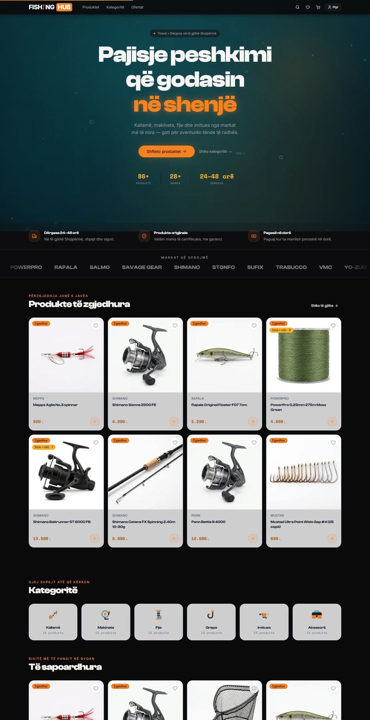 FishingHub: Dyqan online